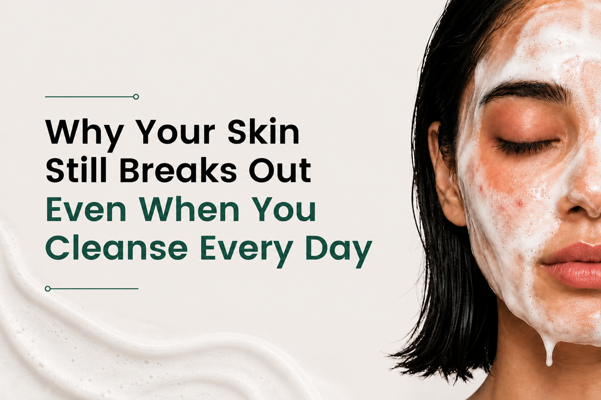 Why Your Skin Still Breaks Out Even When You Cleanse Every Day