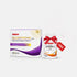 ALLTIME Glutathione Shaps supplement set featuring a white and purple box next to a white bottle with a red ribbon and a red &