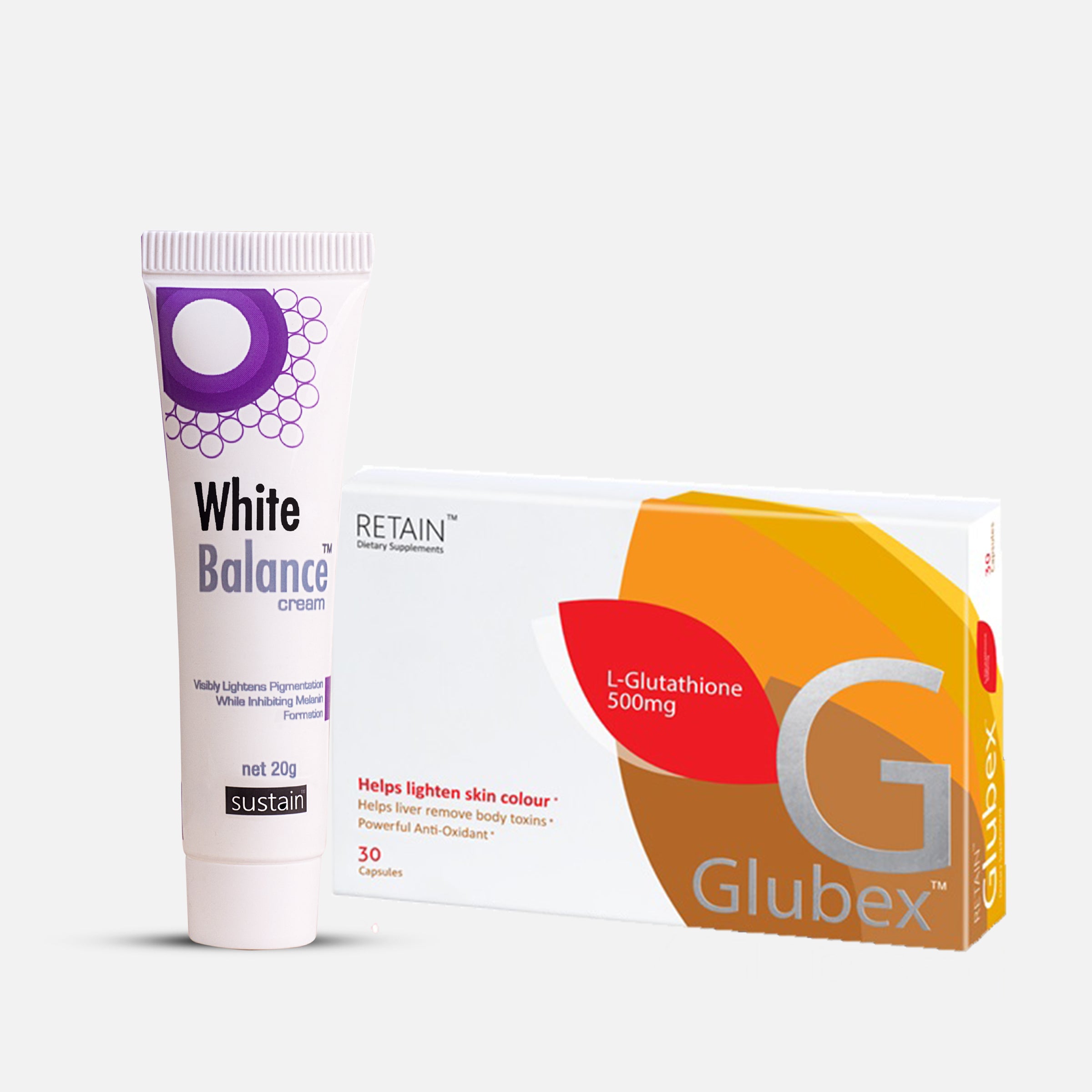 Get Glowing Skin with Bundle 2: White Balance Cream + Glubex Capsules ...